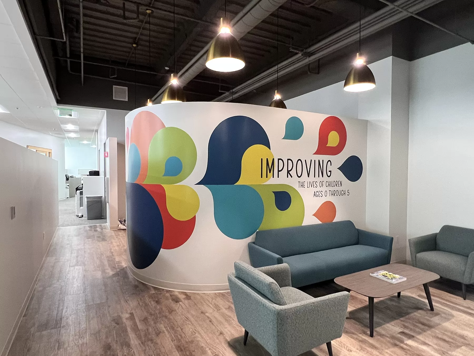 Professional storefront vinyl installation