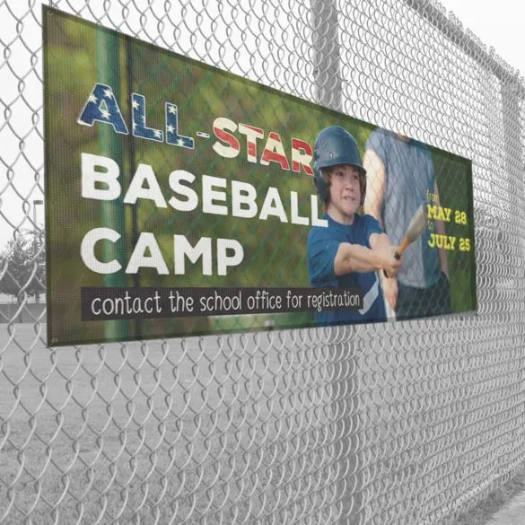 Custom mesh banner printing for outdoor advertising Canada